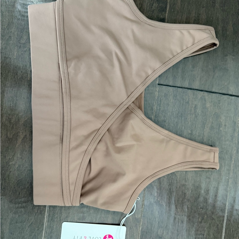 Seamless Tan Sports Bra